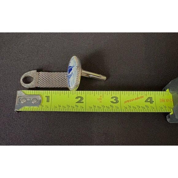 Vintage Delft Swank Nautical Blue Porcelain Sailboat Cufflinks Silver Tone Oval - Picture 13 of 13